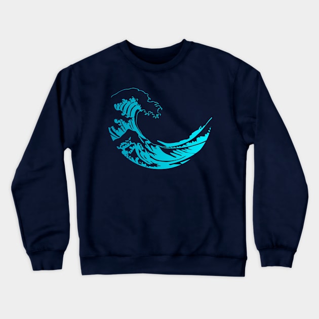 THE GREAT WAVE OF KANAGAWA Crewneck Sweatshirt by PAINTMONKEYS